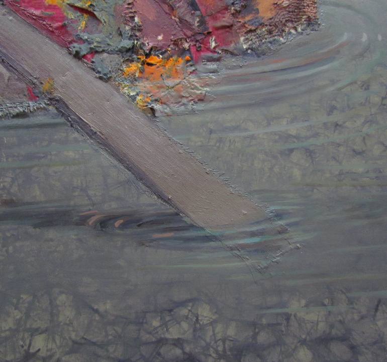 Original Expressionism Boat Painting by Giorgi Gagnidze