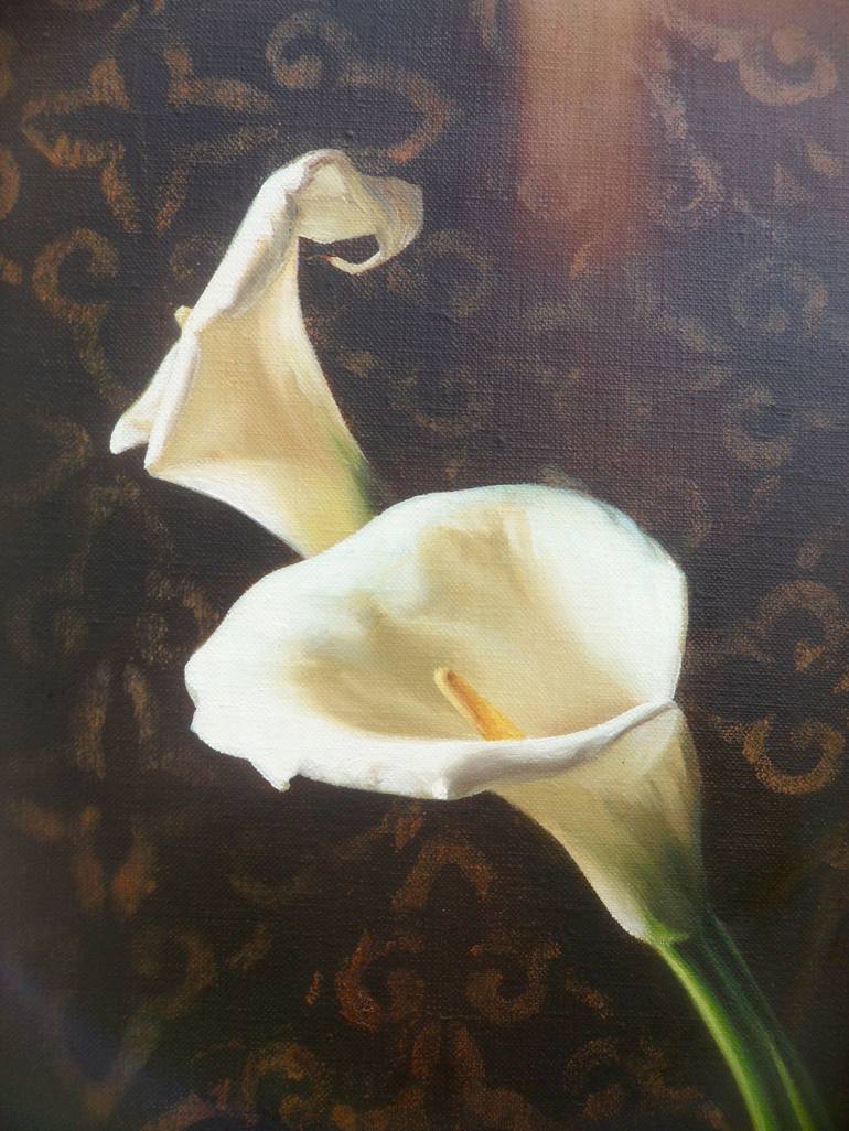 Original Realism Floral Painting by Alejandra Gauzen