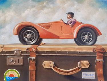 Original Automobile Paintings by Alejandra Gauzen