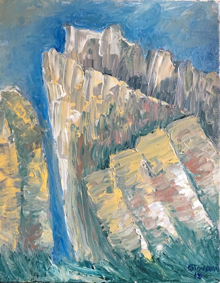 Of Rocks and Mountains: sold Original Abstract Painting