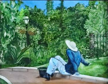 Original Garden Paintings by Padma Prasad