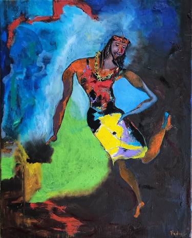 Original Figurative Performing Arts Paintings by Padma Prasad