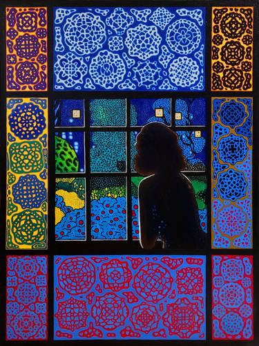Original Art Deco Patterns Painting by Vivian Kim