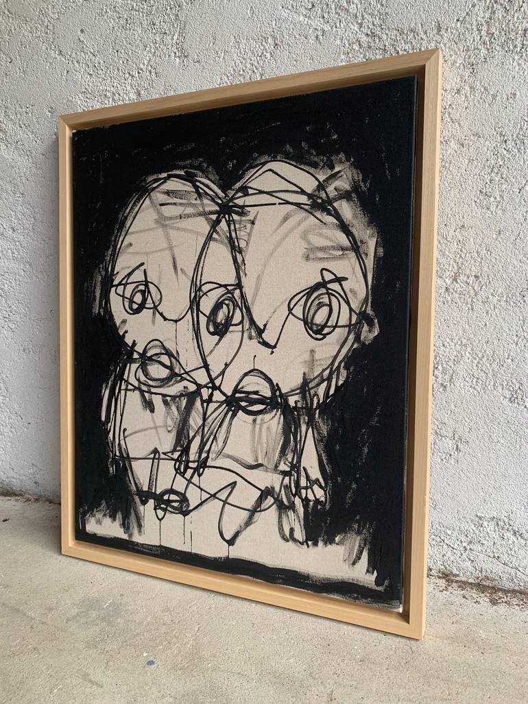 Original Expressionism People Painting by Nep -