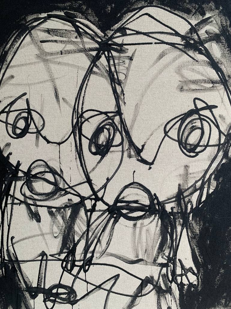 Original Expressionism People Painting by Nep -