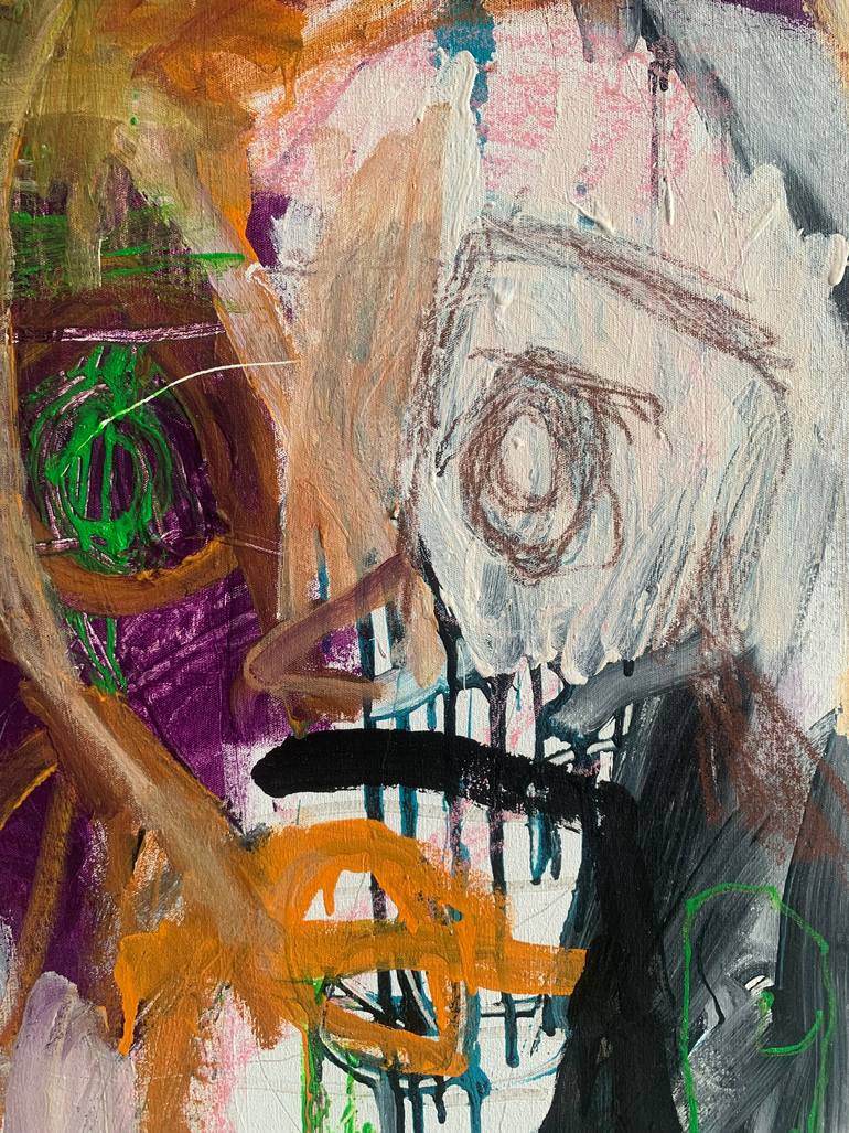 Original Expressionism People Painting by Nep -