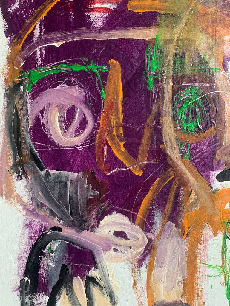 Original Expressionism People Painting by Nep -