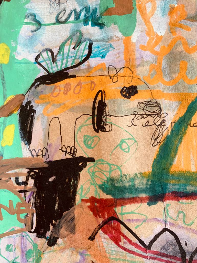 Original Abstract Expressionism Fantasy Painting by Nep -