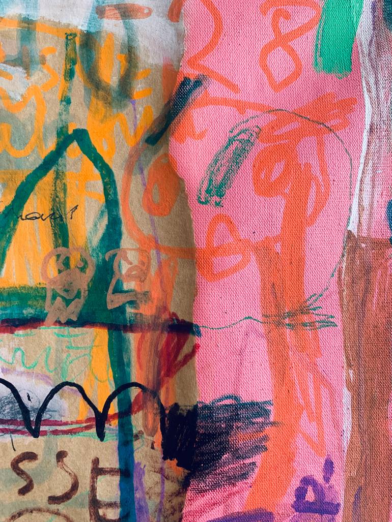 Original Abstract Expressionism Fantasy Painting by Nep -