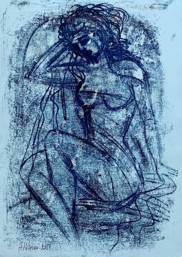 Print of Abstract Women Drawings by Anna Petrova