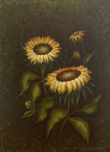 Original Fine Art Floral Paintings by Anna Petrova