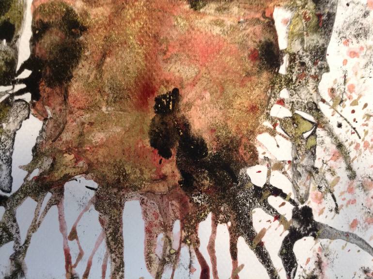 Original Abstract Performing Arts Drawing by Pelin Dorlevi