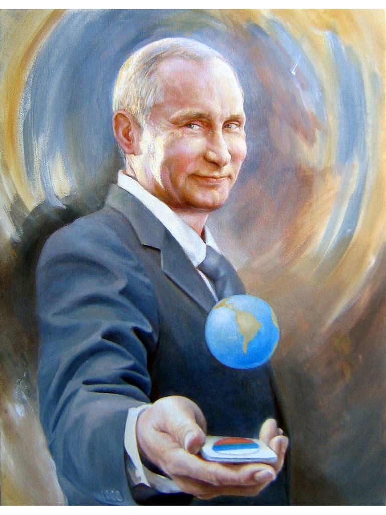 Vladimir Putin Painting By Ewa Leliwa Saatchi Art   3208909 HSC00001 7 