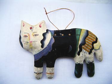 Original Fine Art Cats Sculpture by Ewa Leliwa