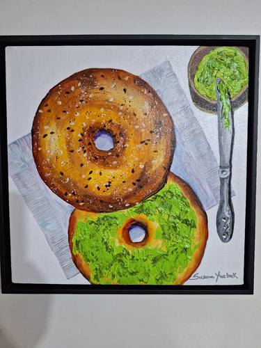 Original Figurative Food Paintings by Susana Yazbek