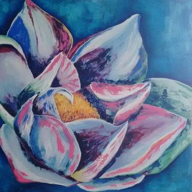 Print of Expressionism Floral Paintings by Susana Yazbek