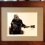 Completed Warren Haynes Matted and Framed, Completed By Artist David Pucciarelli