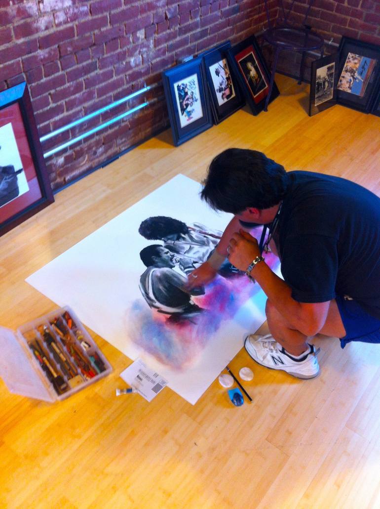 Original Realism Sports Painting by David Pucciarelli