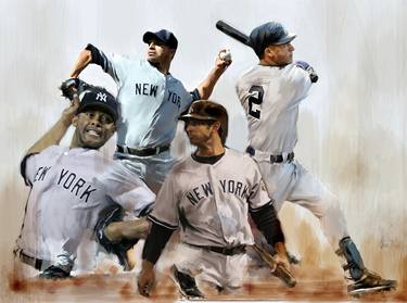 Print of Realism Sports Paintings by David Pucciarelli