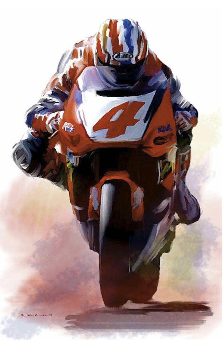 DOOHAN, II Mick Doohan Painting by David Pucciarelli | Saatchi Art