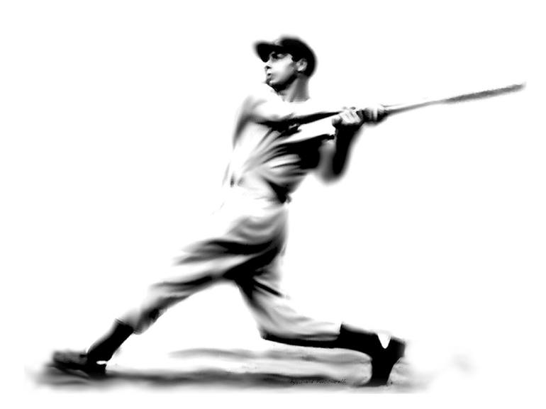 Joe DiMaggio Artwork T-Shirt by Positive Images - Fine Art America