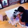 Artist David Pucciarelli Finishing Art Piece Of Queen
