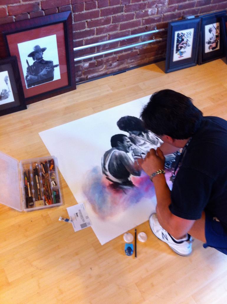 Original Realism Erotic Painting by David Pucciarelli