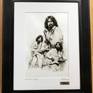 George Harrison Original Art Piece By David Pucciarelli, Matted and Framed