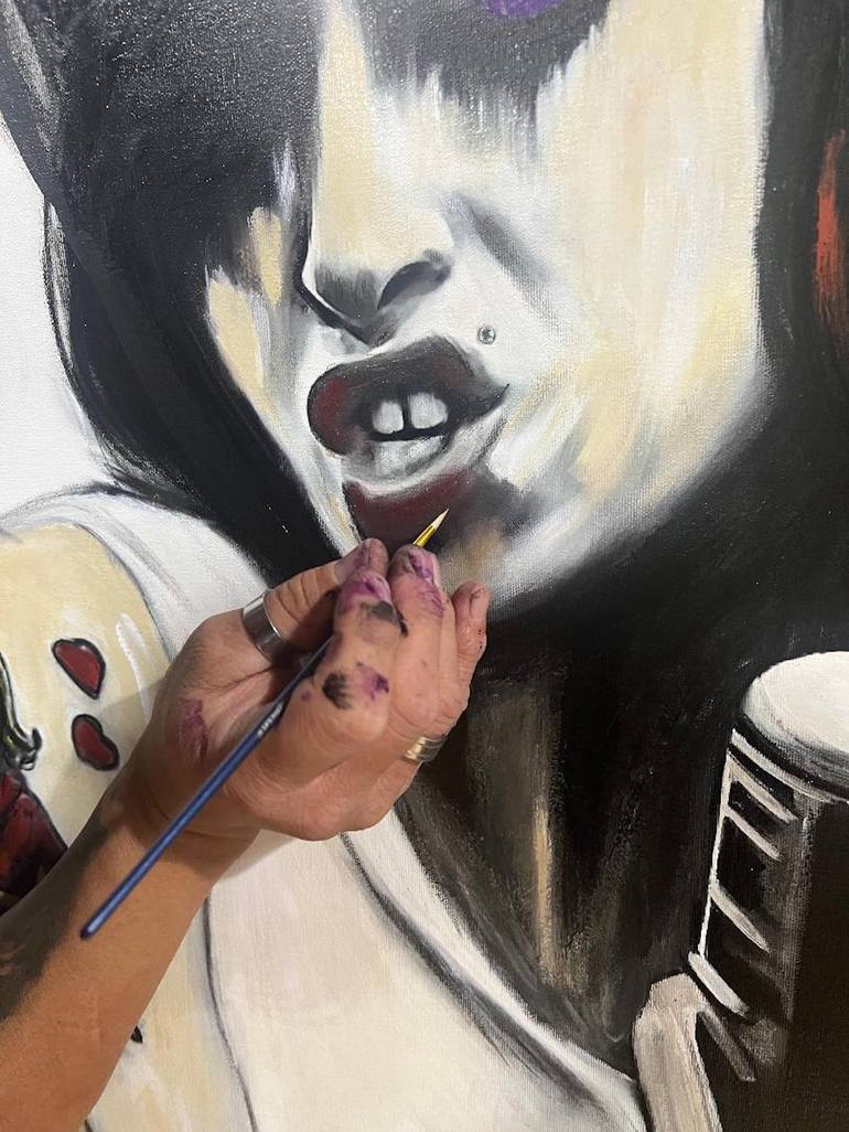 Original Realism Pop Culture/Celebrity Painting by David Pucciarelli