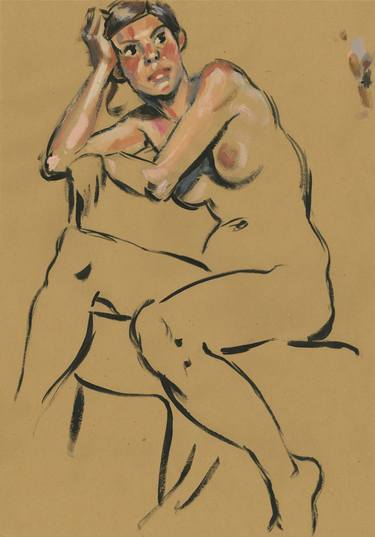 Print of Figurative Nude Paintings by Laurent Rossi