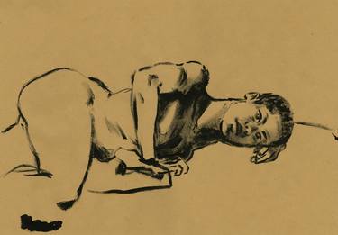 Original Nude Drawings by Laurent Rossi