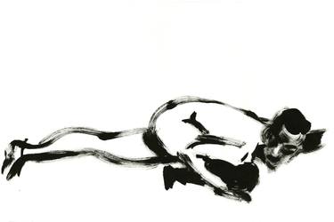 Original Figurative Nude Drawings by Laurent Rossi