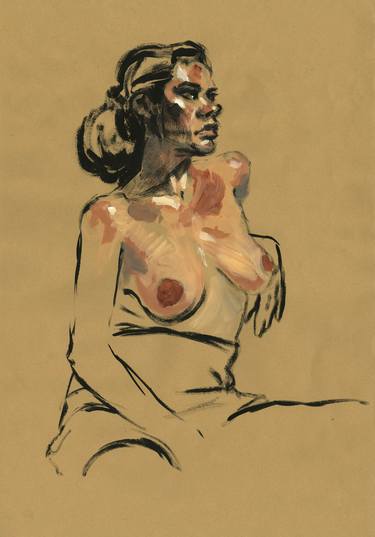Original Figurative Nude Paintings by Laurent Rossi