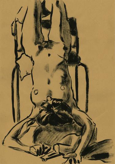 Original Nude Drawings by Laurent Rossi