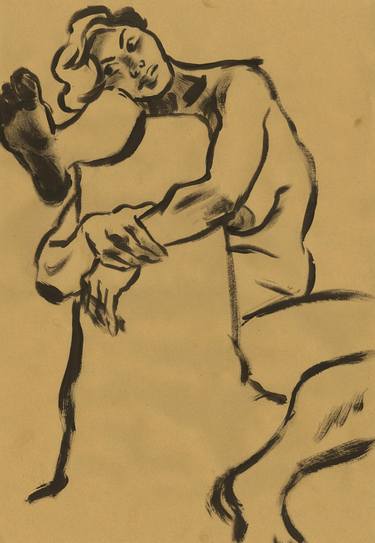 Lilas Contorted Seated Pose thumb