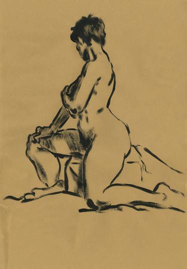 Print of Figurative Nude Drawings by Laurent Rossi