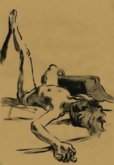 Print of Figurative Nude Drawings by Laurent Rossi