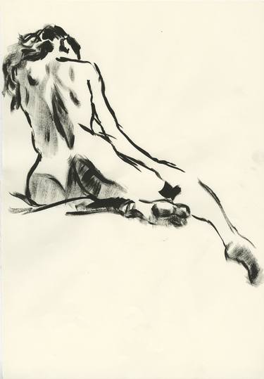 Print of Figurative Nude Drawings by Laurent Rossi