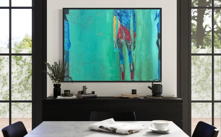 Original Abstract Painting by Paula Langstein