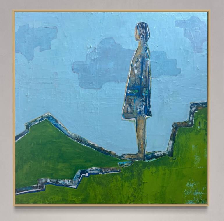 Original Abstract People Painting by Paula Langstein