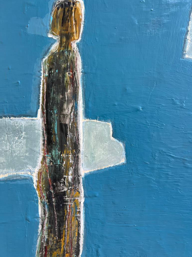 Original Abstract People Painting by Paula Langstein