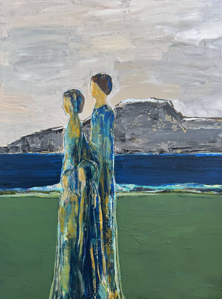 Original Abstract Family Paintings by Paula Langstein