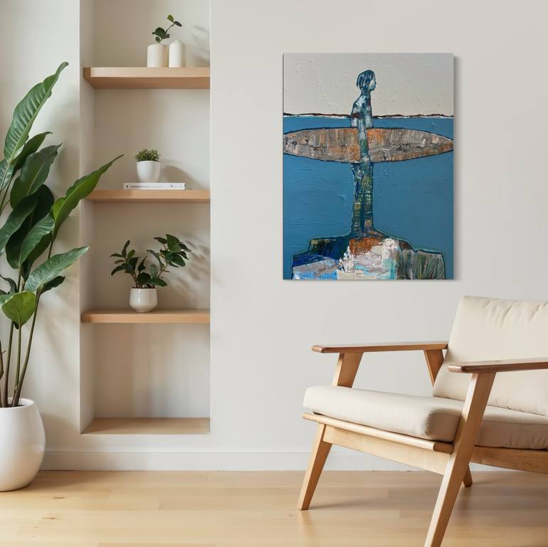 Original Abstract Expressionism Abstract Painting by Paula Langstein