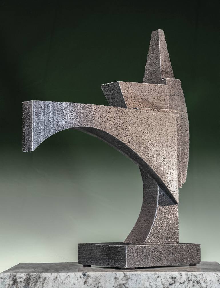 Original Cubism Abstract Sculpture by Richard Arfsten