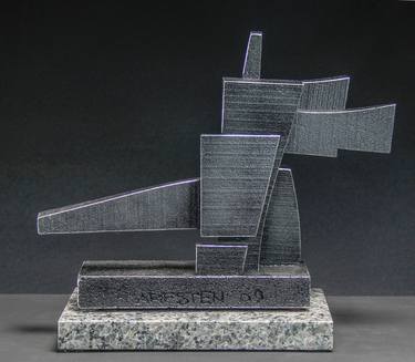 Original Cubism Abstract Sculpture by Richard Arfsten