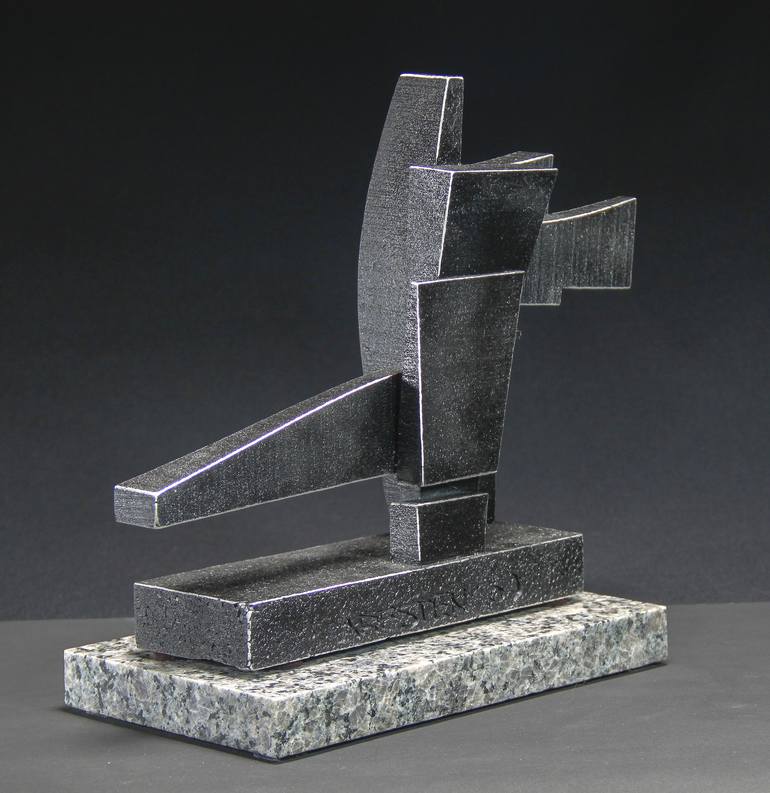 Original Cubism Abstract Sculpture by Richard Arfsten