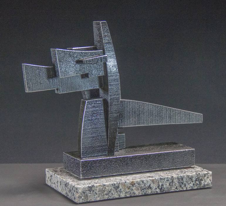 Original Cubism Abstract Sculpture by Richard Arfsten