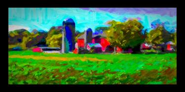 Original Impressionism Architecture Mixed Media by Richard Arfsten