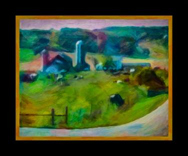 Original Impressionism Landscape Mixed Media by Richard Arfsten