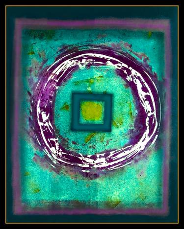 Original Abstract Expressionism Outer Space Printmaking by Richard Arfsten